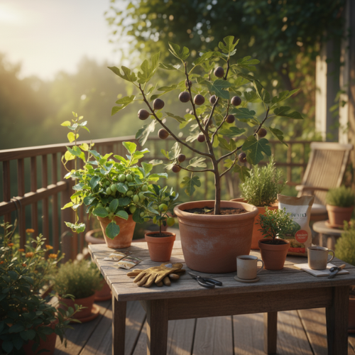 growing brown turkey fig tree at home