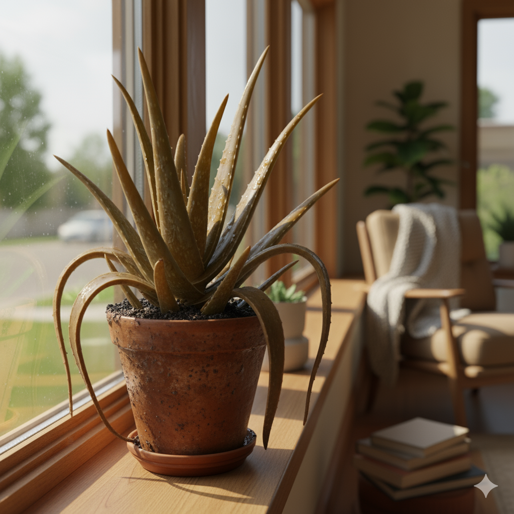 Revive aloe vera plant after overwatering